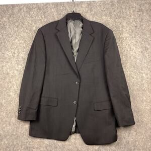 Luca Bertoni 2 Button Suit Jacket Coat Dark Gray Size 44R Wool 596
